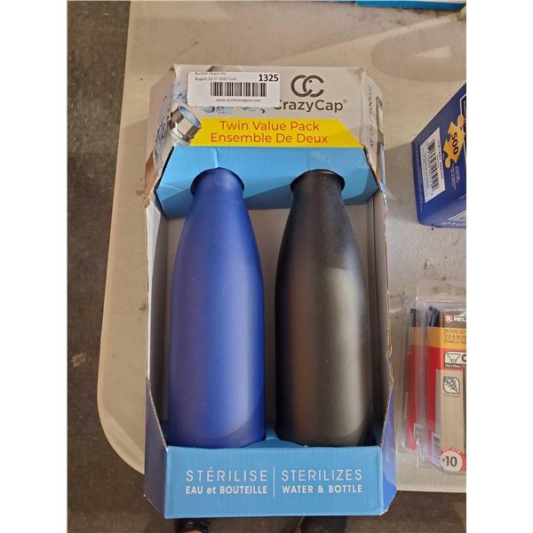 NEW Crazy Cap UV Light Water sterilizer Bottle Set