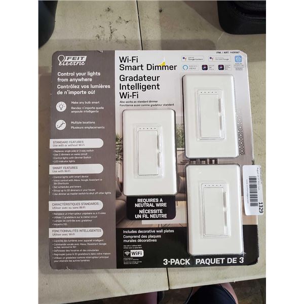 NEW Feit Wi Fi Smart Dimmer Light Switch 3 pack