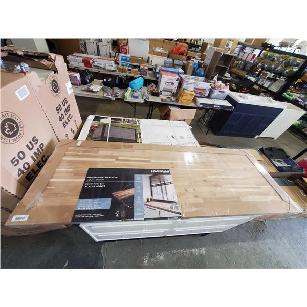 NEW Leadvision Acaia Finger Jointed counter Top 25x72 inch