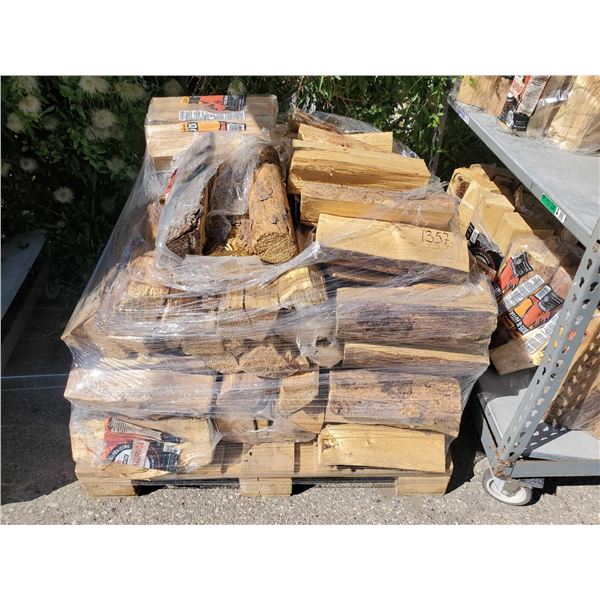 Pallet Lot of firemaster firewood approx 4ft x 4ft x 3ft