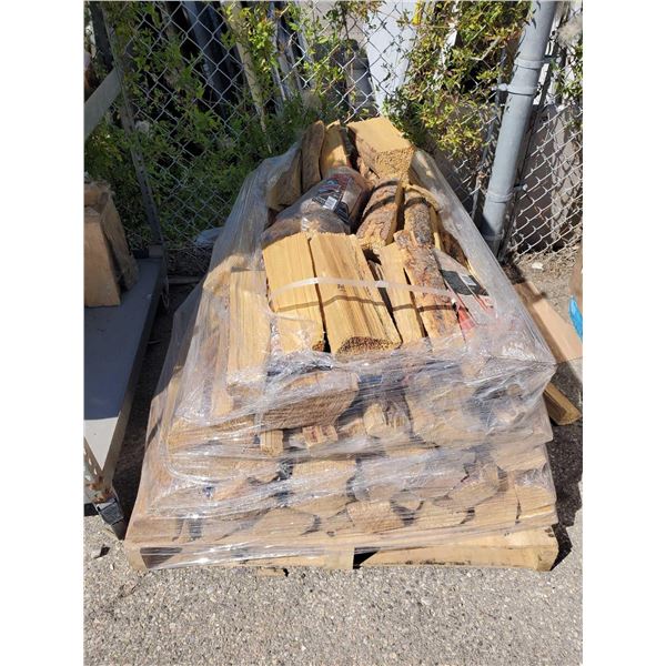 Pallet Lot of firemaster firewood approx 4ft x 4ft x 3ft