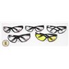 Image 1 : LOT OF 5 SAFETY GLASSES