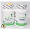 Image 1 : LOT OF 2 FOLIC ACID 1360 MCG DFE 60 CAPSULES