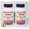 LOT OF 2 ECHINACEA  2100MG SOFTGELS 90 COUNT