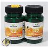 LOT OF 2 K2 50MCG 30 SOFTGELS