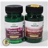 LOT OF1 RESVERATROL & 1 HYALURONIC ACID COMPLEX