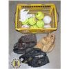 Image 1 : BASKET OF BASEBALL/ SOFTBALL SUPPLIES INCLUDING