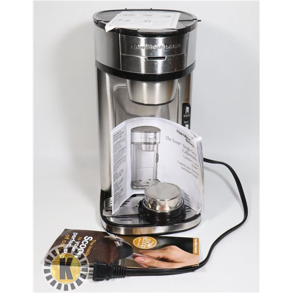 HAMILTON BEACH THE SCOOP SINGLE-SERVE COFFEEMAKER