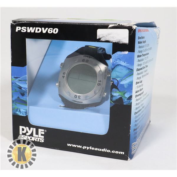 PYLE SPORTS PSWDV60 WATER PROOF WATCH