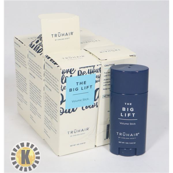 PACK OF 6. TRUHAIR- THE BIG LIFT VOLUME STICK