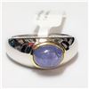 Image 2 : SILVER TANZANITE(1.7CT) RING