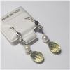 Image 2 : SILVER LEMON QUARTZ(5CT) EARRINGS