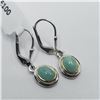 SILVER EMERALD(2.1CT)  EARRINGS