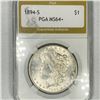 Image 1 : 1894-S Morgan Silver Dollar PGA-MS64+