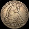 Image 1 : 1853 Arws & Rays Seated Lib Half Dollar NICE CIRC