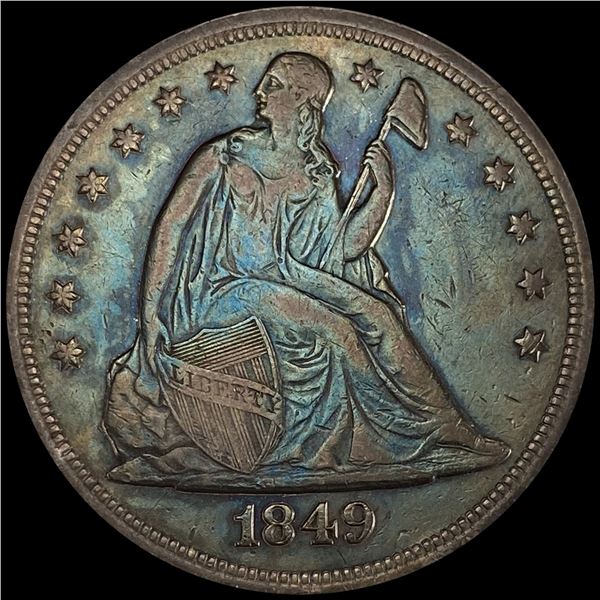1849 Seated Liberty Dollar CLOSELY UNCIRCULATED