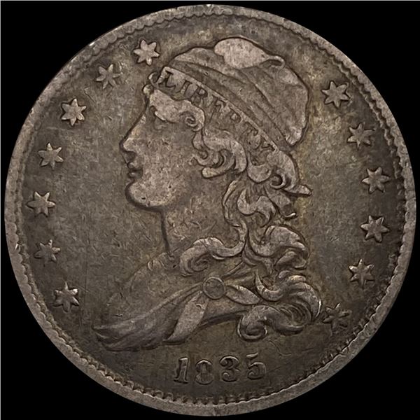 1835 Capped Bust Quarter NEARLY UNCIRCULATED