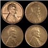 Image 1 : (4) Wheat Cents UNCIRCULATED