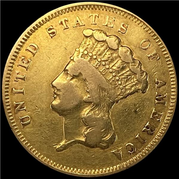 1857-S $3 Gold Piece UNCIRCULATED