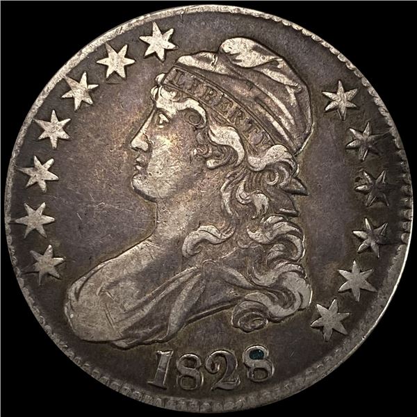 1828 Capped Bust Half Dollar NEARLY UNCIRCULATED
