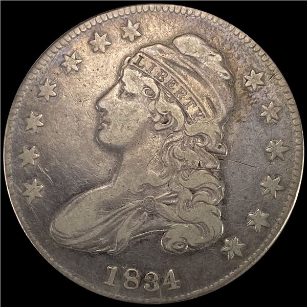 1834 Capped Bust Half Dollar NEARLY UNCIRCULATED
