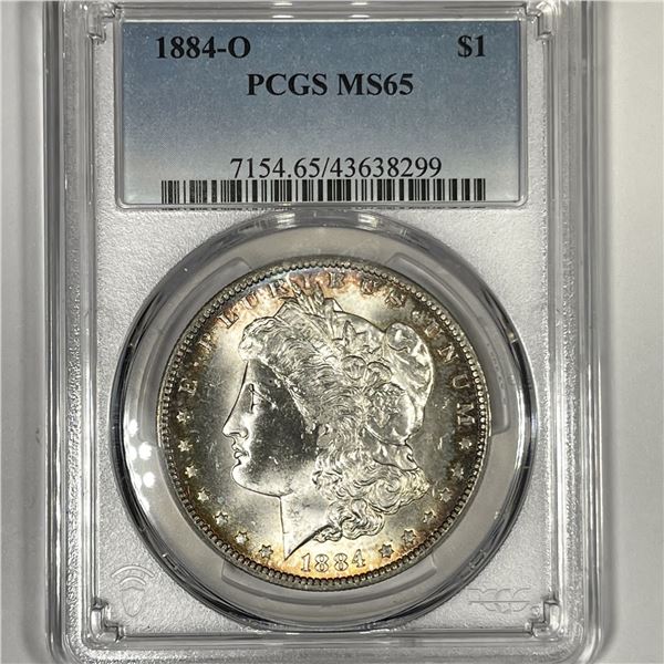 1884-O Morgan Silver Dollar PCGS-MS65