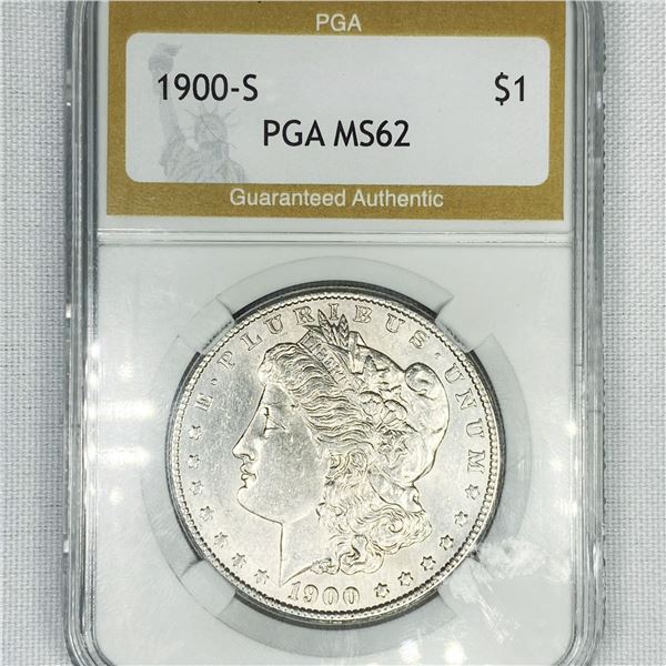 1900-S Morgan Silver Dollar PGA-MS62