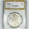 Image 1 : 1900-S Morgan Silver Dollar PGA-MS62