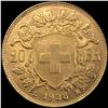 Image 2 : 1935-LB Swiss 20 Francs CHOICE BU