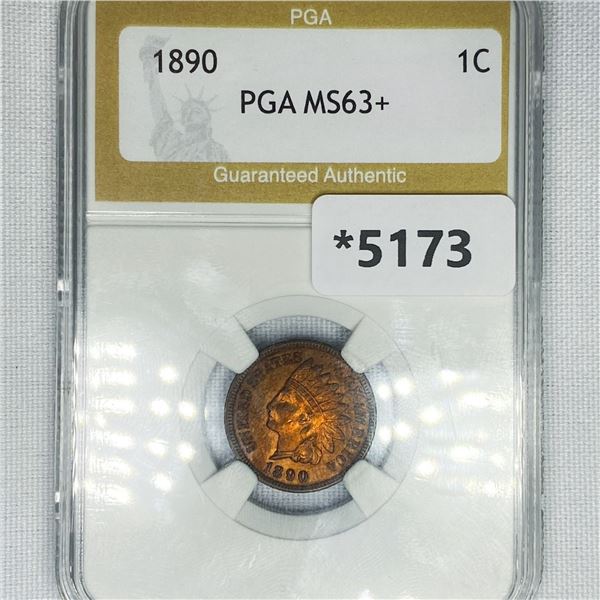 1890 Indian Head Cent PGA-MS63+