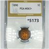 Image 1 : 1890 Indian Head Cent PGA-MS63+
