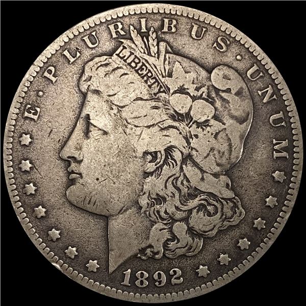 1892-CC Morgan Silver Dollar LIGHTLY CIRCULATED