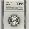 Image 1 : 1936 Washington Silver Quarter NGC-MS66