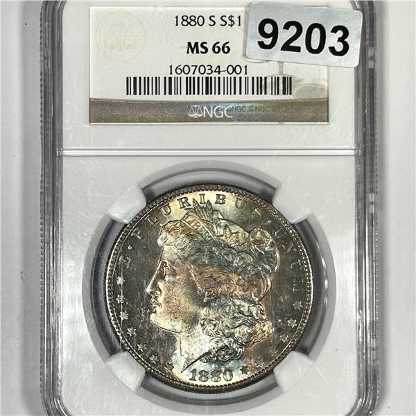 1880-S Morgan Silver Dollar NGC-MS66