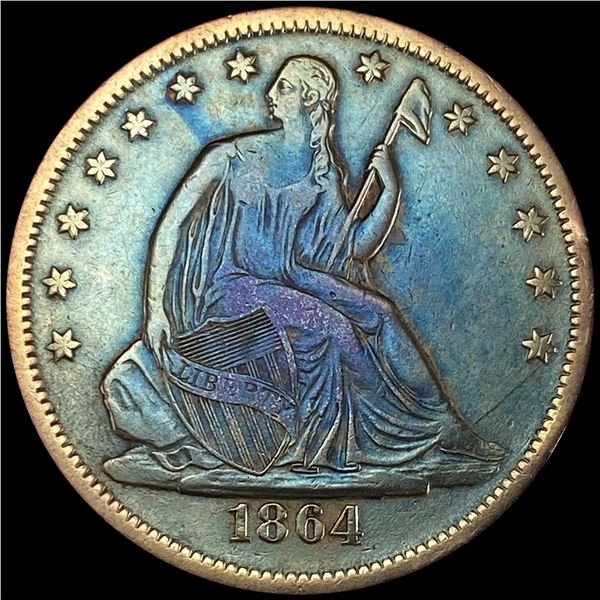 1864-S Seated Liberty Half Dollar UNCIRCULATED