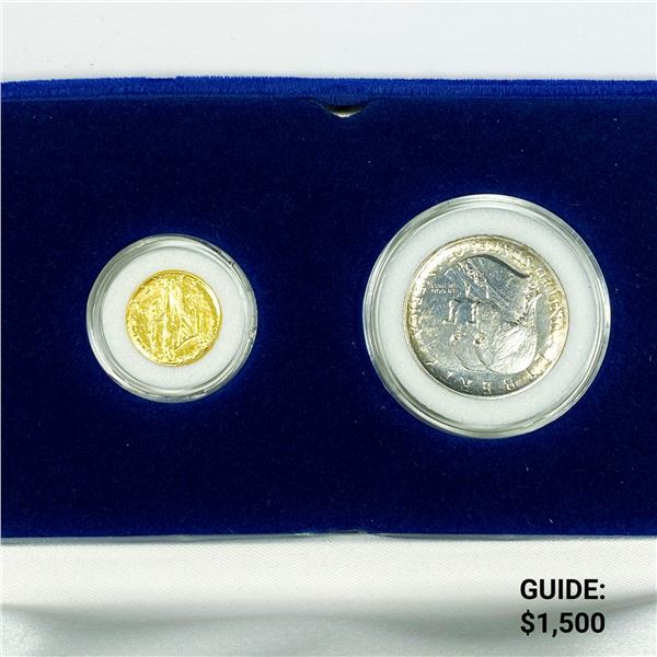 1926 (2) Sesquincentennial Coins Gold & Silver-GEM