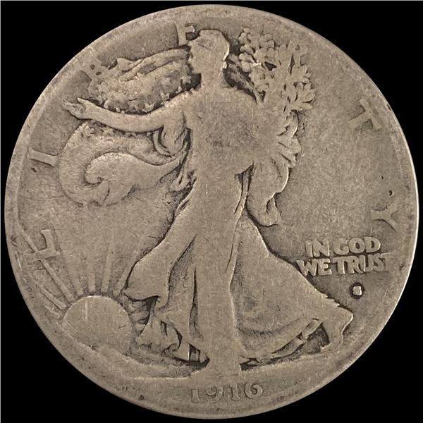 1916-S Walking Liberty Half Dollar NICELY CIRC
