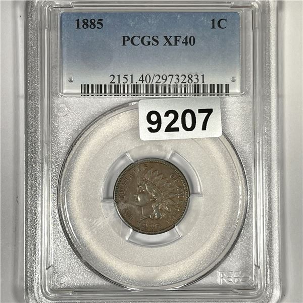 1885 Indian Head Cent PCGS-XF40