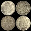 Image 1 : (4) Morgan Dollars NEARLY UNCIRCULATED