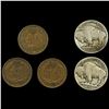 Image 2 : (5) Misc Coins ABOUT UNCIRCULATED