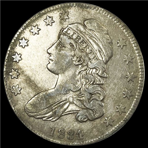 1834 Capped Bust Half Dollar CLOSELY UNCIRCULATED