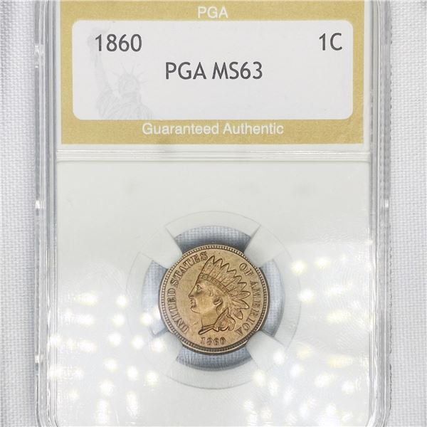 1860 Indian Head Cent PGA-MS63