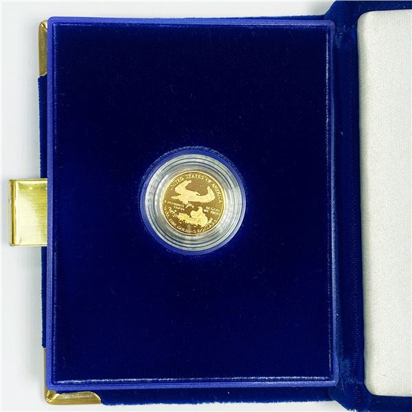1995-W $5 Gold Eagle, 1/10oz -Proof w/ Cert