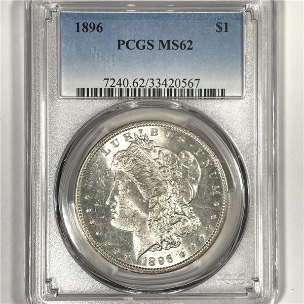 1896 Morgan Silver Dollar PCGS-MS62