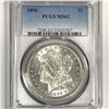 Image 1 : 1896 Morgan Silver Dollar PCGS-MS62