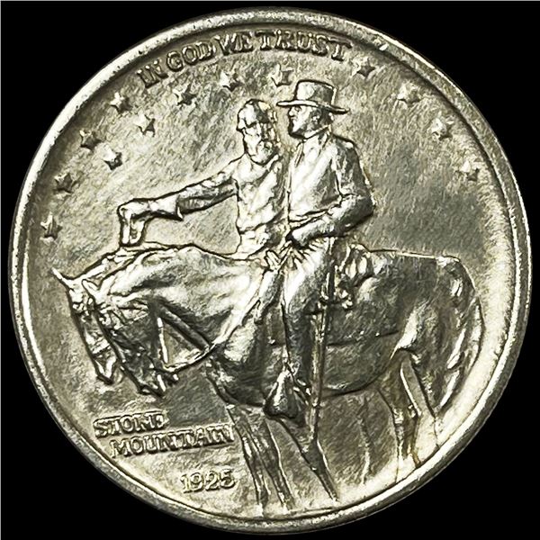1925 Stone Mountain Half Dollar CLOSELY UNC