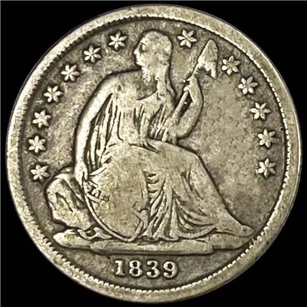 1839-O Seated Liberty Dime LIGHTLY CIRCULATED