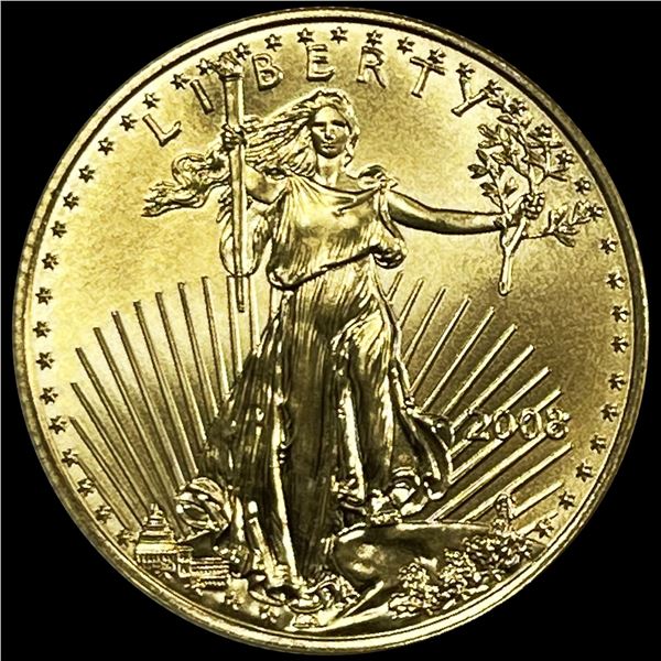 2008 $25 Gold Eagle 1/2oz SUPERB GEM BU