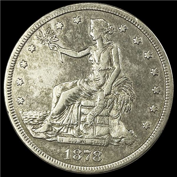 1878-S Silver Trade Dollar CLOSELY UNCIRCULATED