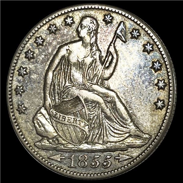1855-O Arrows Seated Liberty Half Dollar UNC